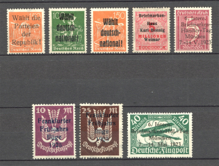 1923-25 Hyperinflation Germany Propaganda Stamps Group