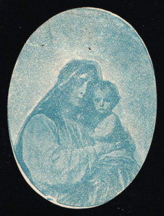 1915 WWI Charity Label, Tiflis, Georgia, Woman with a Child, Russia Empire Cinderella