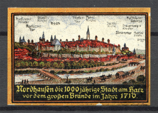 1927 1000th Anniversary of Nordhausen Advertising Stamp