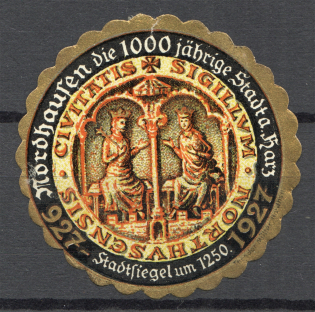 1927 1000th Anniversary of Nordhausen Advertising Stamp