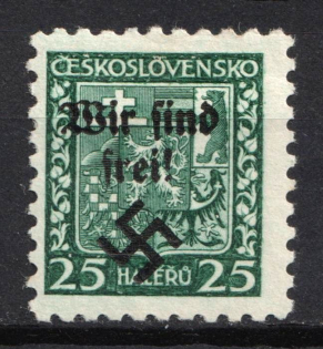 1938 25h Occupation of Rumburg, Sudetenland, Germany (Mi. 4, Signed, CV $40)