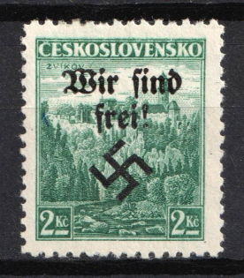 1938 2kc Occupation of Rumburg, Sudetenland, Germany (Mi. 13, Signed, CV $40)