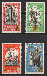 1941 Belgian Flemish Legion, Germany (Mi. I - IV, Full Set, CV $130)