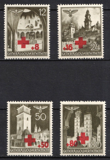 1940 General Government, Germany (Mi. 52 - 55, Full Set, CV $20)