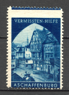 `Vermissten-Hilfe` Stamps-Labels for Charity Blue (Shifted Perf, MNH)