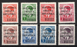 1941 Croatia, NDH (Mi. 1 - 8, Full Set, CV $145)