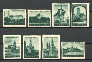 `Vermissten-Hilfe` Stamps-Labels for Charity Green (MNH/MVLH)