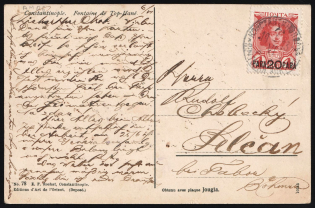 1913 (Jun) Postcard from Constantinople, franked with 20pa, Offices in Levant, Russia (Russika 92, CV $100)