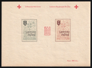 1946 Augsburg, Lithuania, Baltic DP Camp, Displaced Persons Camp, Souvenir Sheet (Wilhelm Bl. 1 B, Imperforate, CV $90, MNH)