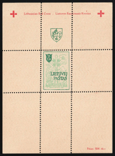 1946 Augsburg, Lithuania, Baltic DP Camp, Displaced Persons Camp, Souvenir Sheet (Wilhelm Bl. 3 A, CV $90, MNH)