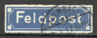 `FELDPOST` Label Vignette Poster Stamp (Cancelled)