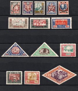 1927 Tannu Tuva, Russia (Zv. 15 - 28, Full Set, CV $90)