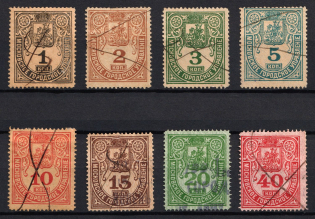 1881 Moscow Set of 8, Russia Empire Revenue (used)