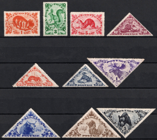 1935 Tannu Tuva, Russia (Zv. 71 - 80, Full Set, CV $50)