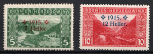 1915 Bosnia and Herzegovina (Mi. 91A, 92, Full Set)