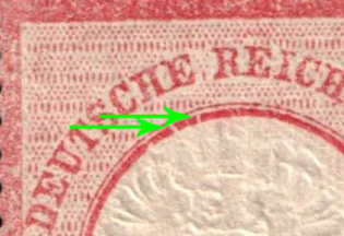 1872 1gr German Empire, Large Breast Plate, Germany (Mi. 19 LVII, CV $340)