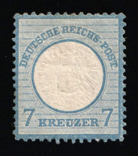 1872 7kr German Empire, Large Breast Plate, Germany (Mi. 26, CV $60)