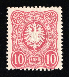 1875-79 10pf German Empire, Germany (Mi. 33a, CV $70)