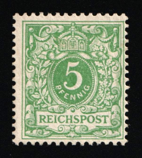 1889-1900 5pf German Empire, Germany (Mi. 46, MNH)
