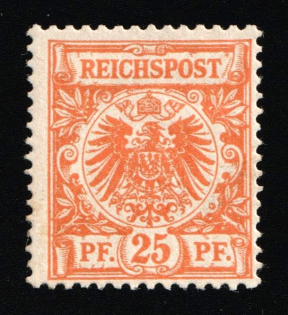 1891-1900 25pf German Empire, Germany (Mi. 49 b, CV $50)