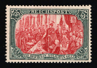 1900 5m German Empire, Germany (Mi. 66 II, Signed, CV $2,200, MNH)