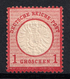 1872 1gr German Empire, Large Breast Plate, Germany (Mi. 19, CV $40)