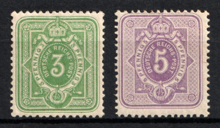 1880 German Empire, Germany (Mi. 39 I a - 40 I, CV $70)