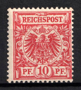 1889-1900 10pf German Empire, Germany (Mi. 47 db, CV $70)