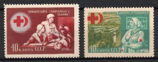 1956 40k Red Cross and Red Crescent, Soviet Union, USSR, Russia (Full Set, MNH)