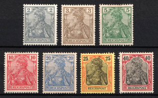 1900 German Empire, Germany (Mi. 53 - 58, 60, CV $90)