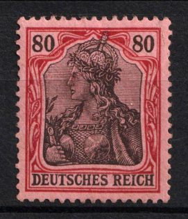 1902 80pf German Empire, Germany (Mi. 77, CV $300)