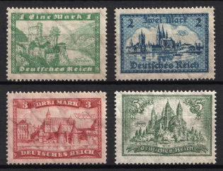 1924-27 Weimar Republic, Germany (Mi. 364 X - 367 X, Full Set, CV $350)