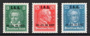 1927 Weimar Republic, Germany (Mi. 407 - 409, Full Set, CV $80)