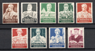 1934 Third Reich, Germany (Mi. 556 - 564, Full Set, Signed, CV $460)