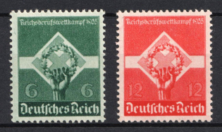 1935 Third Reich, Germany (Mi. 571 - 572, Full Set, CV $30, MNH)
