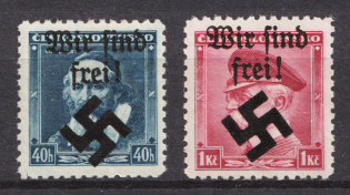 1939 Moravia-Ostrava, Bohemia and Moravia, Germany Local Issue (Mi. 6, 9, Signed, CV $40)