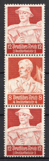 1934 Third Reich, Germany, Se-tenant, Zusammendrucke (Mi. S 230, CV $30, MNH)