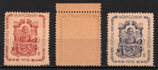 1946 Seedorf, Lithuania, DP Camp, Displaced Persons Camp (Wilhelm 4 A - 6 A, 2nd stamp with partial OFFSET, Full Set, CV $35)