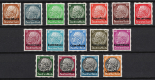 1940 Luxembourg, German Occupation, Germany (Mi. 1 - 16, Full Set, CV $40, MNH-MH)