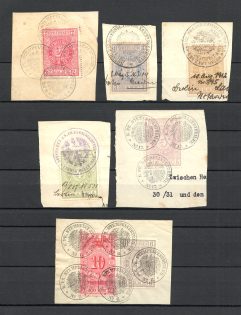 1907-10 Germany Prussia Revenue Stamps (Cancelled)