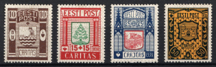 1938 Estonia (Mi. 131 - 134, Full Set, CV $60)