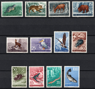 1954 Yugoslavia (Mi. 738 - 749, Full Set, CV $180)