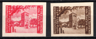 1945 Yugoslavia, Slovenia, Postage Due (Mi. Lv - V, Full Set, CV $85, MNH)