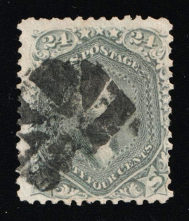 1862 24c Washington, United States, USA (Scott 78b, Cetificate, Used, CV $450)