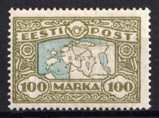 1923 100M Estonia (Mi. 40, Full Set, CV $70)
