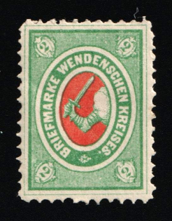 1875 2k Wenden, Livonia, Russian Empire, Russia (Russika 10a, CV $30)