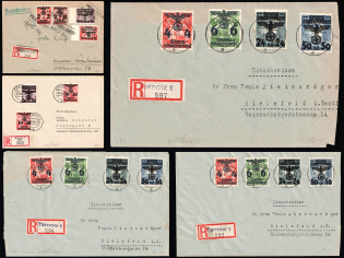 1940 General Government, Germany, Collection of Registered Covers