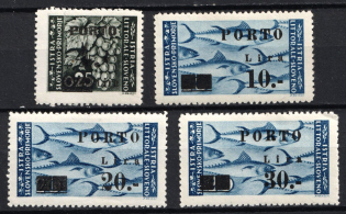 1946 Yugoslavia, Slovenia, Postage Due (Mi. 16l - 17la, 18la - 19la, Full Set, CV $35)