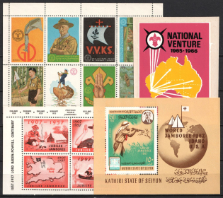 Scouts, Scouting, Scout Movement, Cinderellas, Non-Postal Stock of Stamps