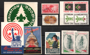 Scouts, Scouting, Scout Movement, Cinderellas, Non-Postal Stock of Stamps